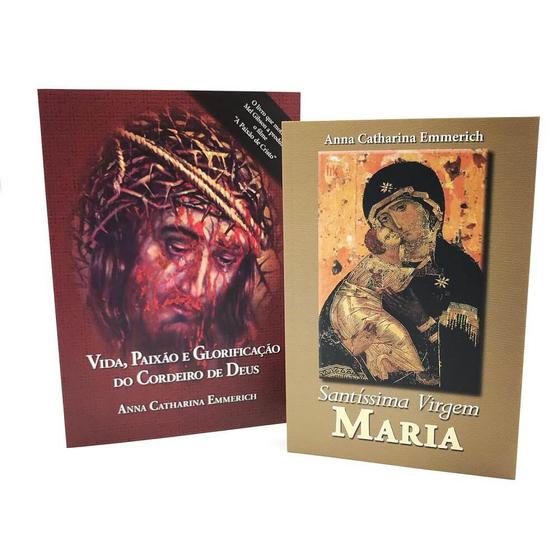 Kit livro vida paixão e santissima virgem ana catarina emmerich Livros de Religião Magazine Kit livro vida paixão e santissima virgem ana catarina emmerich Livros de Religião Magazine