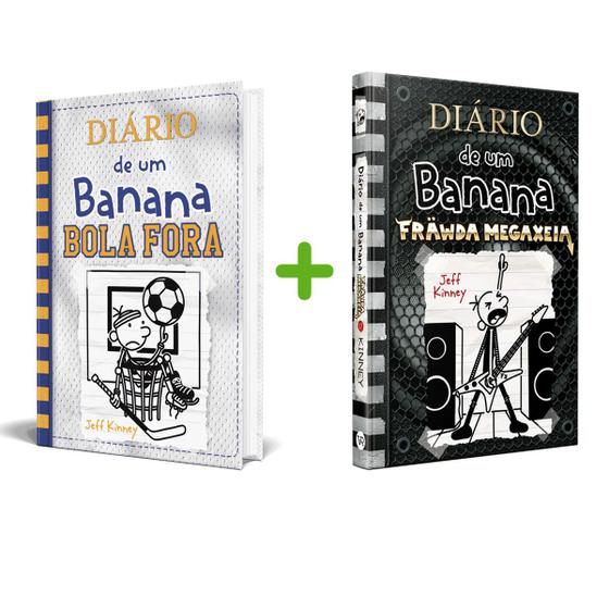 Imagem de Kit Livros, Diário De Um Banana,16,Bola Fora, Será Que Ele Vai Acertar Ou Desperdiçar A Bola Do Jogo + Diário De Um Banana,17, Fräwda Megaxeia