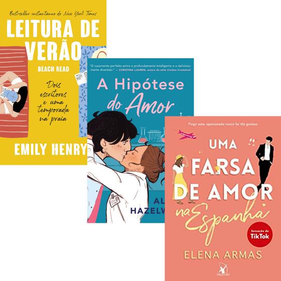 Imagem de Kit Livros : Leitura De Verão + Hipótese Do Amor + Uma Farsa De Amor Na Espanha