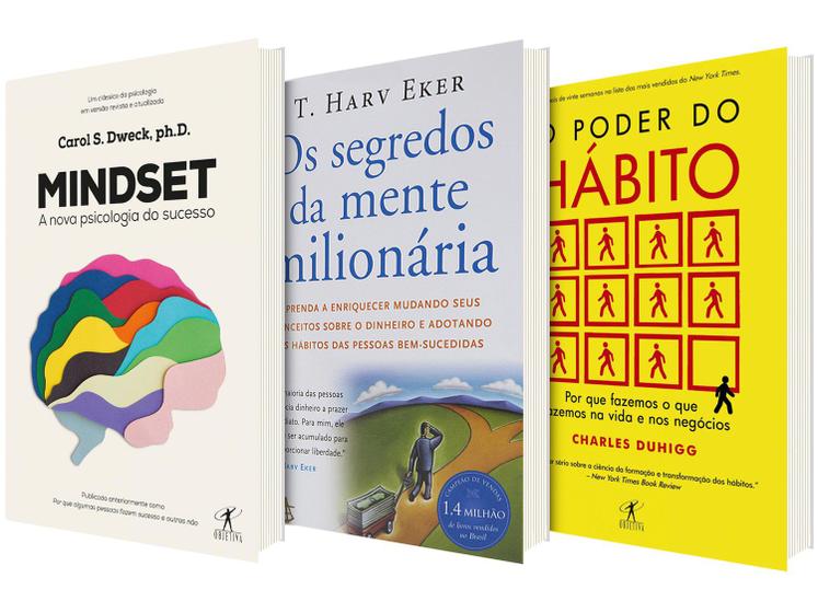 Kit Livros O Poder do Hábito + Mindset Menor preço em Kit Livros O Poder do Hábito + Mindset