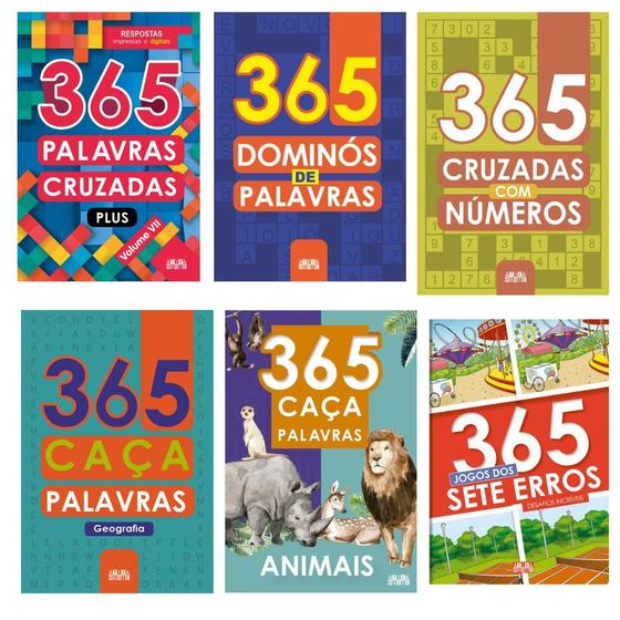 Imagem de Kit Livros Passatempo 365 Palavras Cruzadas