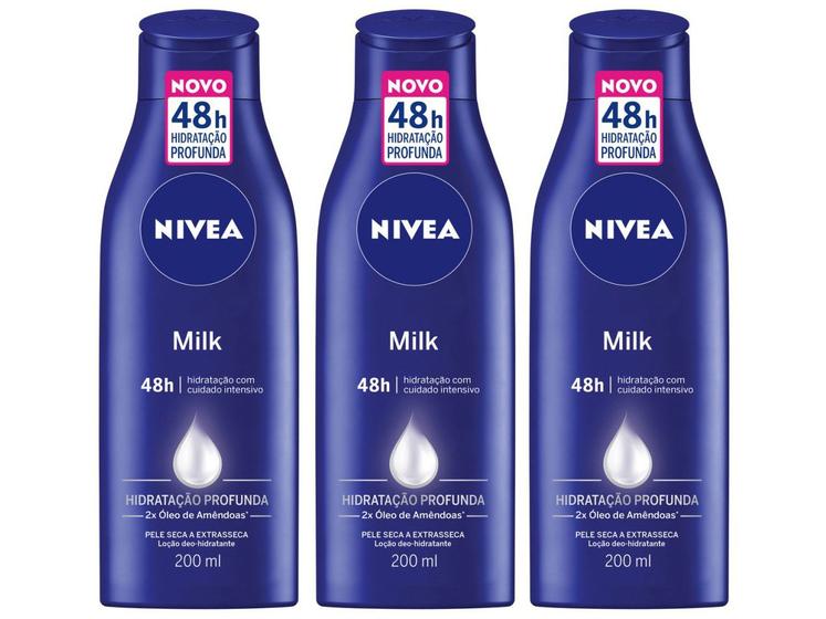 Kit Loção Deo-Hidratante Corporal Nivea Milk Menor preço em Kit Loção Deo-Hidratante Corporal Nivea Milk