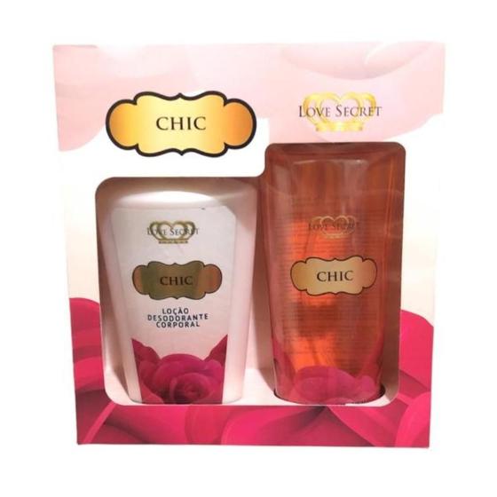 Imagem de Kit Loção Hidratante/Body Splash Love Secret Chic 250ml