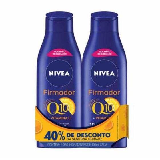 Imagem de Kit Loção Hidratante Nívea Firmador Q10 com 2 Unidades de 400ml cada - Nivea