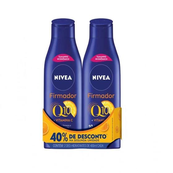 Imagem de Kit Locao Hidratante Nivea Firmador Q10 Com 2X 400Ml