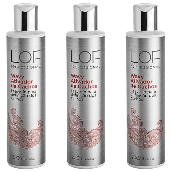 Imagem de Kit LOF 3 un. Ativadores de Cachos Wavy 200 ml