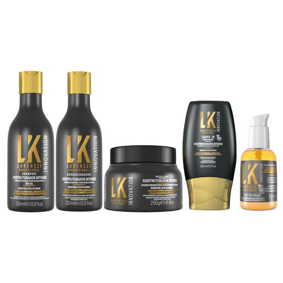 Imagem de Kit Lokenzzi Reestruturador Intenso Completo 5 Itens
