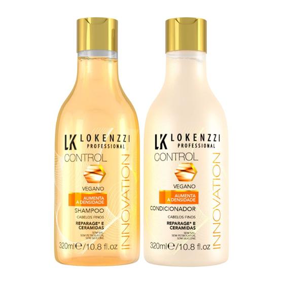 Imagem de Kit Lokenzzi Vegano Cabelo Fino Shampoo Condicionador