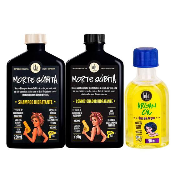 Imagem de Kit Lola Cosmetics - Shampoo Morte Súbita e Condicionador e Óleo Capilar 50ml