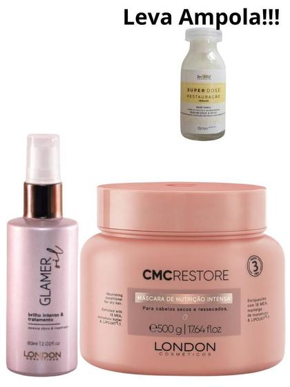 Imagem de Kit London Oil Glamer e Máscara CMC Nutrition 500g