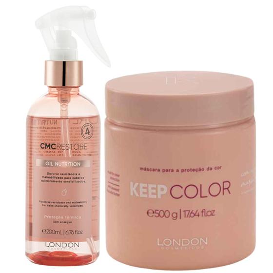 Imagem de Kit London Oil Nutrition 200ml e Máscara Keep Color 500g