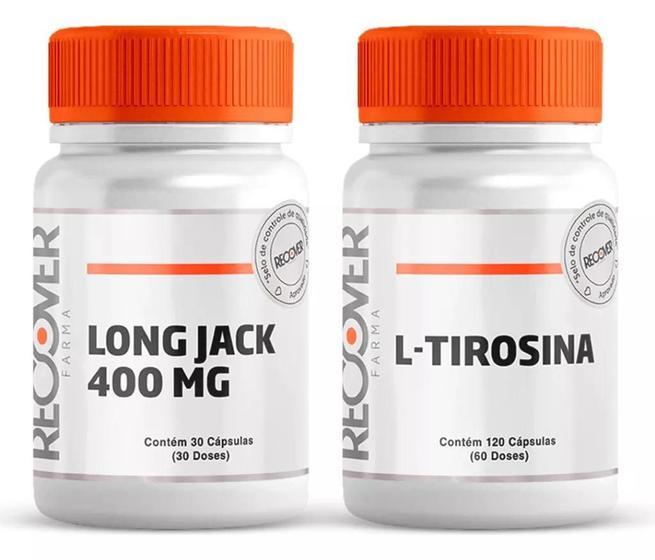 Imagem de Kit Long Jack 400mg + L-tirosina 500mg - Recover Farma