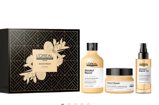 Imagem de Kit LOréal Absolut Repair Shampoo 300ml+ Máscara 250g+ Óleo 10-in-1 90ml