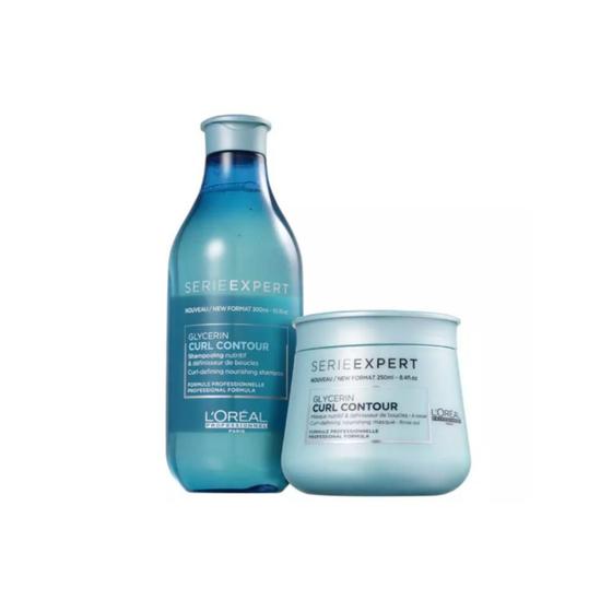 Kit loreal curl contour shampoo 300ml + mascara 250gr Kit de Tratamento para Cabelos