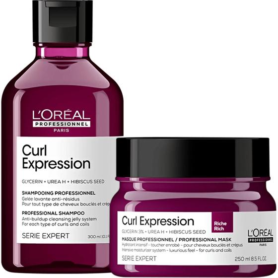 Imagem de Kit Loreal Curl Expression Shampoo Antirresíduos Másc. Rich