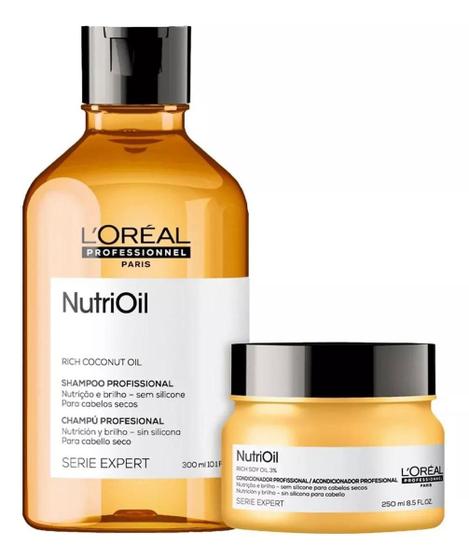 Imagem de Kit Loreal Nutrioil Shampoo 300ml + Máscara 250ml