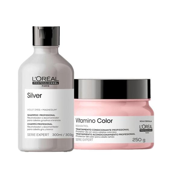 Imagem de Kit Loreal Para Cabelos Coloridos Shampoo E Máscara -L'Oreal