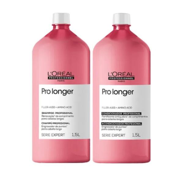 Imagem de Kit Loréal Pro Longer Shampoo 1500ml + Condicionador 1500ml