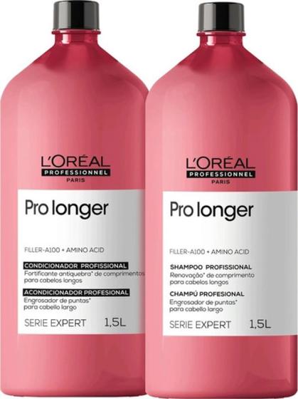 Kit loreal pro longer shampoo e condicionador 1500 ml cada