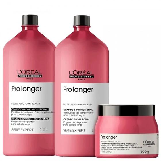 Imagem de Kit LOréal Professionnel Serie Expert Pro Longer - Shampoo e Condicionador e Máscara