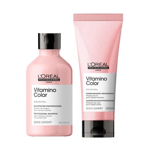 Imagem de Kit loreal vitamino color resv shampoo 300ml+condicionador 200gr