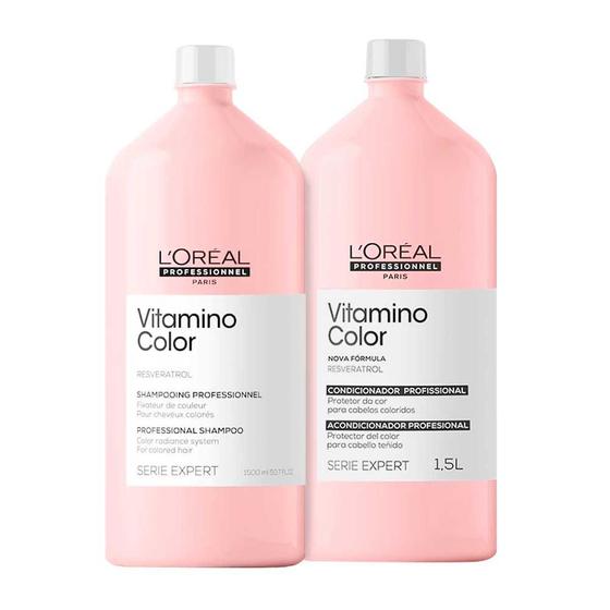 Kit Loreal Vitamino Color Resveratrol Shampoo 1500ml Condicionador
