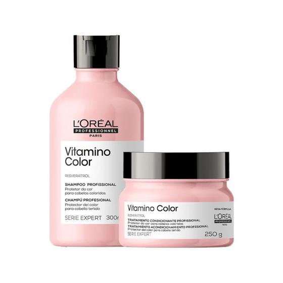 Imagem de Kit loreal vitamino color resveratrol shampoo+mascara
