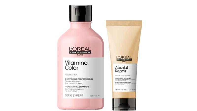 Imagem de Kit LOréal Vitamino Color Shampoo 300ml+ Absolut Repair Condicionador 200ml