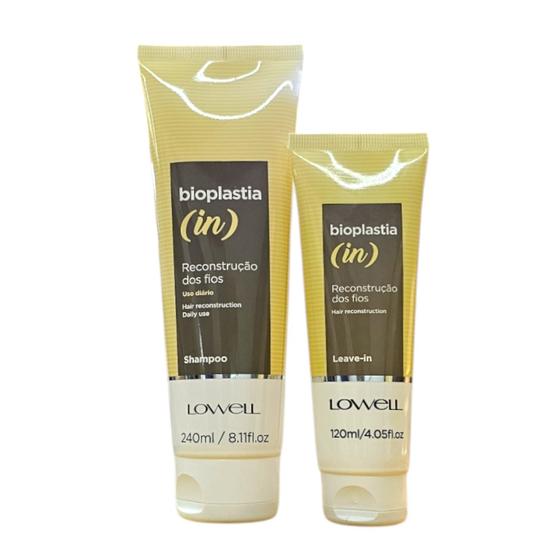Imagem de Kit Lowell Bioplastia (in) - Shampoo 240ml + Leave-In 120ml