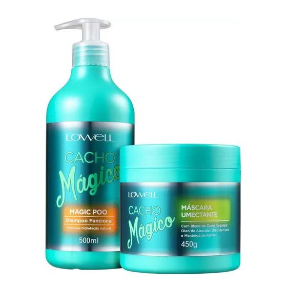 Imagem de Kit Lowell Cacho Mágico Shampoo 500ml + Máscara 450gr