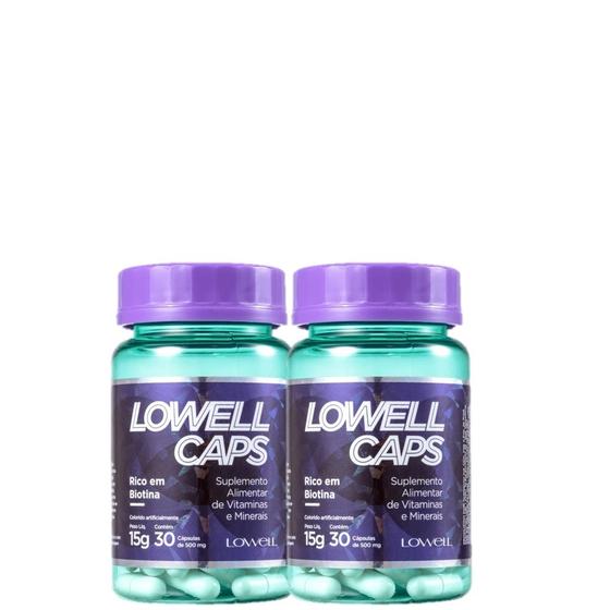 Imagem de Kit Lowell Caps - Suplemento Alimentar 15g (2 Unidades)