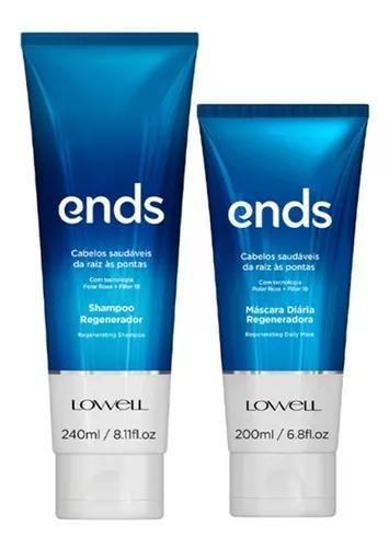 Imagem de kit lowell ends 200ml shampoo e mascara 240g