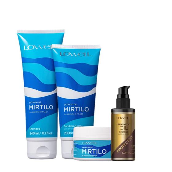 Imagem de Kit Lowell Extrato de Mirtilo Home Care Nutri Fantastic (4 produtos)