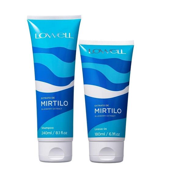Imagem de Kit Lowell Extrato de Mirtilo Shampoo 240ml + Leave-in 180ml