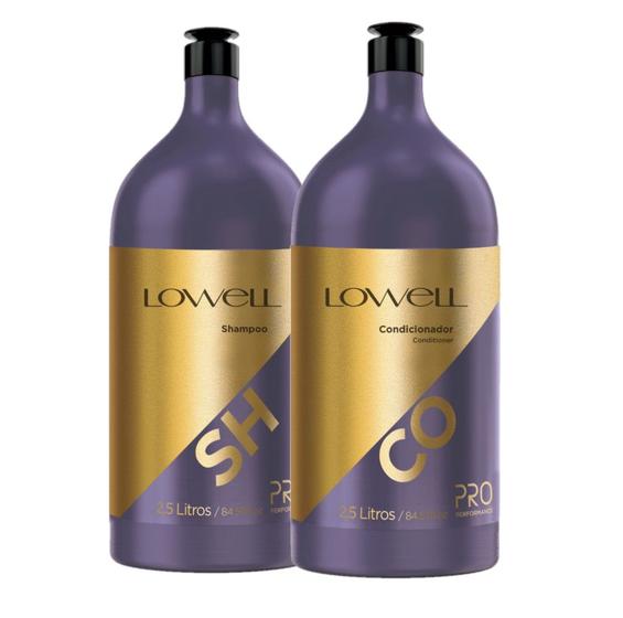 Kit Lowell Lavatorio Profissional Shampoo e Condicionador 2,5 litros Menor preço em Kit Lowell Lavatorio Profissional Shampoo e Condicionador 2,5 litros