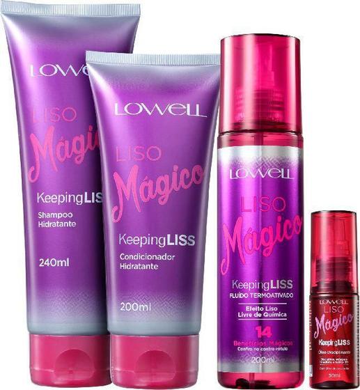 Imagem de Kit Lowell Liso Mágico 240Ml