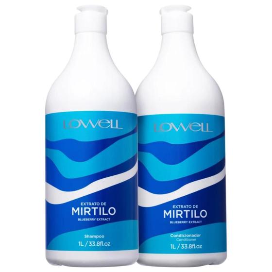 Imagem de Kit Lowell Mirtilo Shampoo E Condicionador 1L