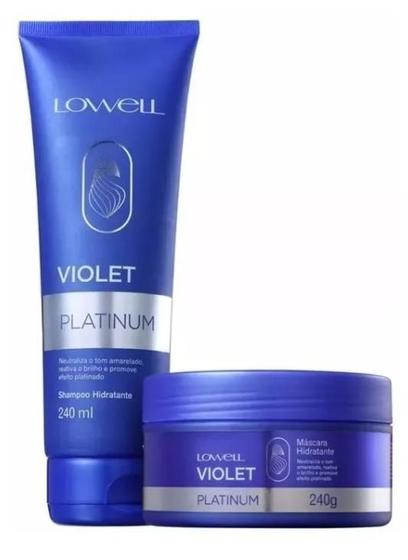 Imagem de Kit lowell violet platinum sh+cond