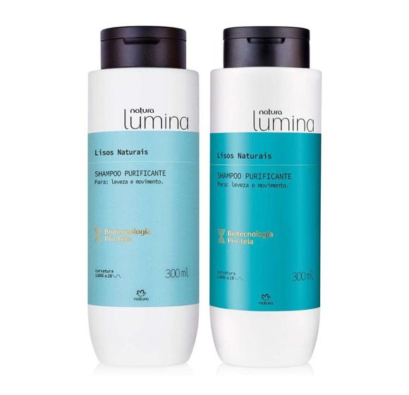 Kit Lumina cabelos Lisos- Shampoo e Condicionador - Natura - Kit Shampoo e  Condicionador - Magazine Luiza