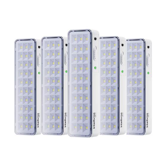 Kit Luminaria Emergencia Autonoma LEA31 Intelbras C/5un Menor preço em Kit Luminaria Emergencia Autonoma LEA31 Intelbras C/5un
