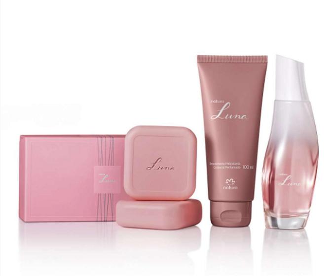 Imagem de Kit Luna Tradicional (Colônia 75ml, Hidratante 100ml, 2 sabonete em barra) Natura