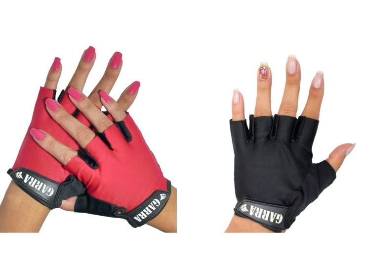 Imagem de kit Luva Para Academia Meio Dedo Proteção Para Mão Treinos Musculação Ginastica