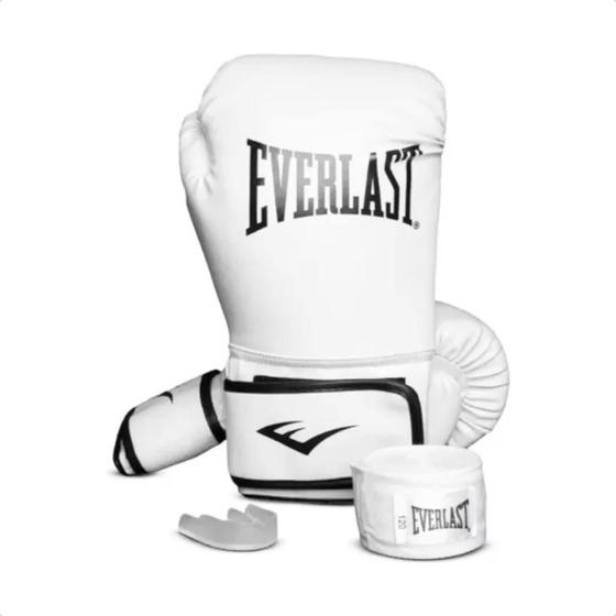 Kit Luvas Treino Everlast Core + Bandagem + Protetor Bucal Menor preço em Kit Luvas Treino Everlast Core + Bandagem + Protetor Bucal