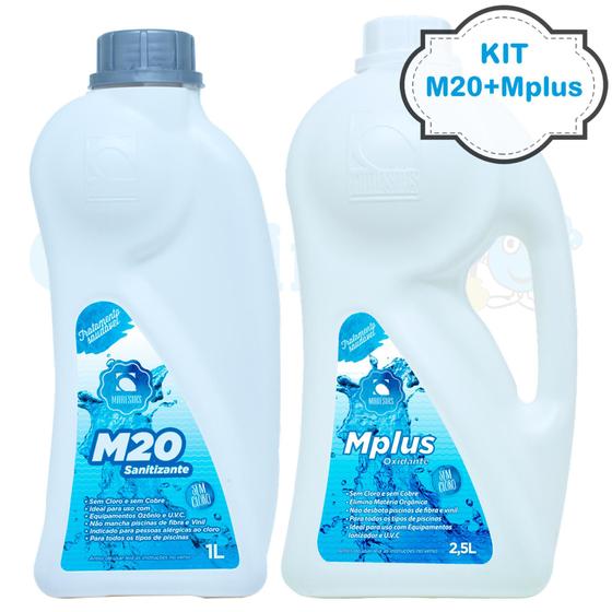 kit M20 Sanitizante + Mplus Oxidante - Maresias Menor preço em kit M20 Sanitizante + Mplus Oxidante - Maresias