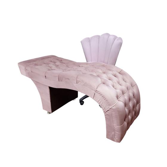 Imagem de Kit Maca estética de luxo 80 cm com Cadeira Mocho - IN-9 Decor