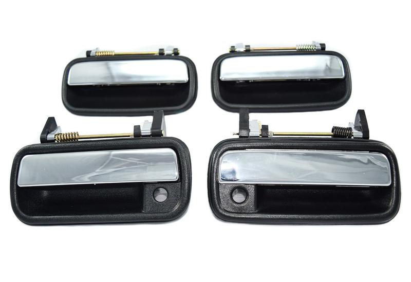 Imagem de Kit Maçanetas Externas 4 Portas Cromada compatível com Toyota Hilux 1992 A 2004