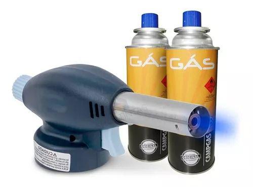 Kit Maçarico Portatil Com Controle De Chama SkyLink + 2 Recargas NTK Nautika 227g CampGás De Gás Cozinha Solda Artesanat Menor preço em Kit Maçarico Portatil Com Controle De Chama SkyLink + 2 Recargas NTK Nautika 227g CampGás De Gás Cozinha Solda Artesanat