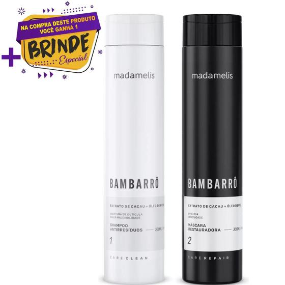 Imagem de Kit Madamelis Progressiva Bambarrô 300ml Original!