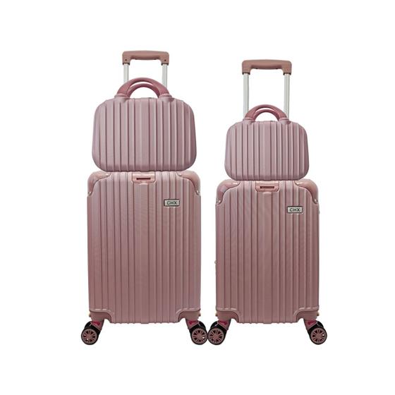 Kit mala de bordo com frasqueira viagem rodinhas 360 abs Menor preço em Kit mala de bordo com frasqueira viagem rodinhas 360 abs
