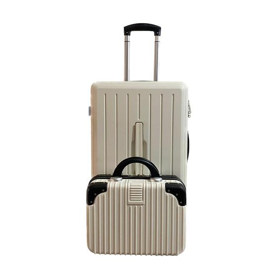 Kit mala de viagem com frasqueira ABS mala 18kg com roda 360 com cadeado menor preco Menor preço em Kit mala de viagem com frasqueira ABS mala 18kg com roda 360 com cadeado menor preco